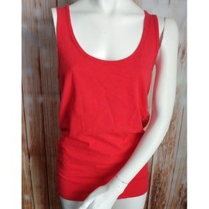 Planet Gold Red Racerback tank